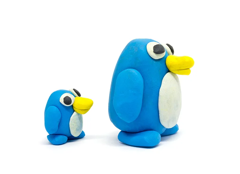 playdough pengiuns