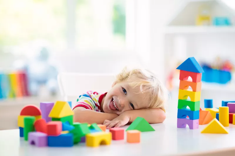 Little Boy with Blocks